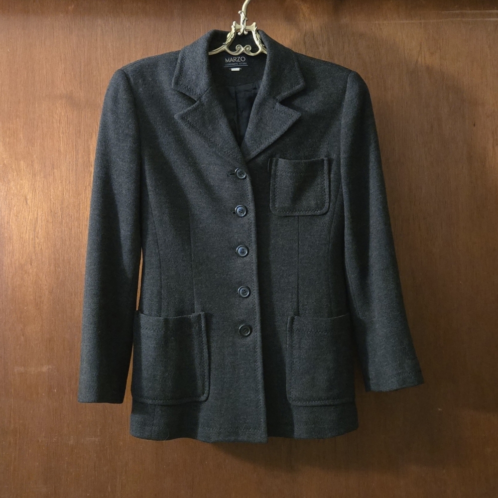Marzo Charcoal Wool Jacket